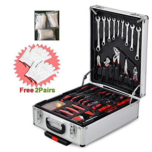 Gotobuy Complete Tool Kit 599 Piece Case Screwdriver Socket Tool w/ Gift Gloves