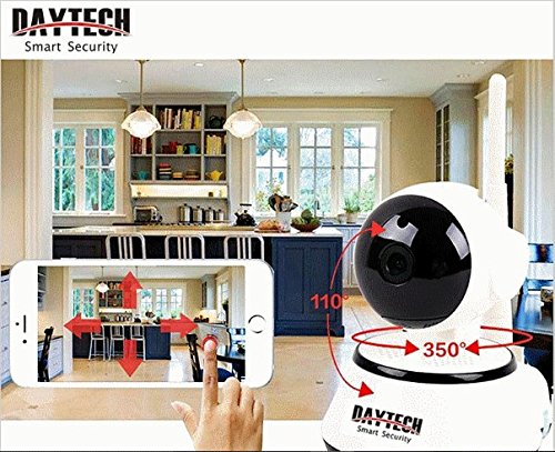 Daytech DT-C8815 Wireless IP Camera 720P Home Security Cameras P2P Surveillance Video Camera Night Vision Infrared Pan/Tilt 2-Way Audio Baby Monitor Cameras