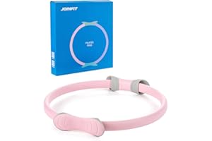 JOINFIT Pilates Ring Circle, Magic Circle Pilates Ring, 15 Inch Yoga Ring Thigh Workout, Pilates Equipment for Home Workouts Fitness Circle for Women, Inner Thigh Exercise Equipment