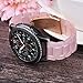 CAGOS Compatible with 22mm Bands Fashion Resin Bracelet Strap with Metal Stainless Steel Buckle Replacement Band, Pink-tone