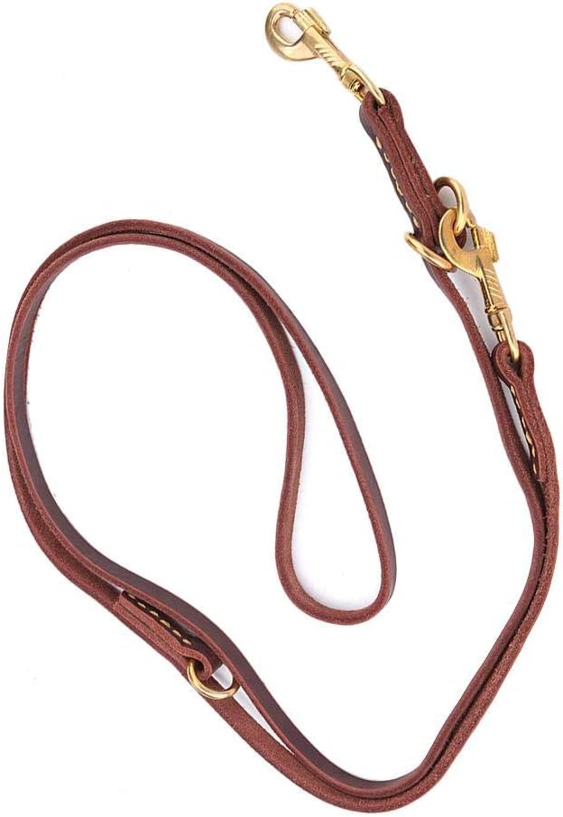 2pcs/ Set Leather Anti-lost Comfortable Soft Durable Dog Rope Pet Supplies Dog Leash Comfortable Padded Handle - Image 3
