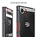 Ringke Fusion Compatible with BlackBerry KEYone Case Crystal Clear PC Back TPU Bumper Drop Protection, Shock Absorption Technology Raised Bezels Protective Cover - Smoke Black