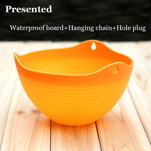 SweetyRose Plastic Hanging Plant Pots With Drainage Hole Indoor Outdoor Chain Hanging Planter