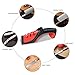 METALBAY Manual Knife Sharpener System, Professional Kitchen Chef Sharpening Kit, Small 3-in-1 Diamond Knife Sharpening Jip for Repairing, Restoring, Polishing (Safe and Portable)