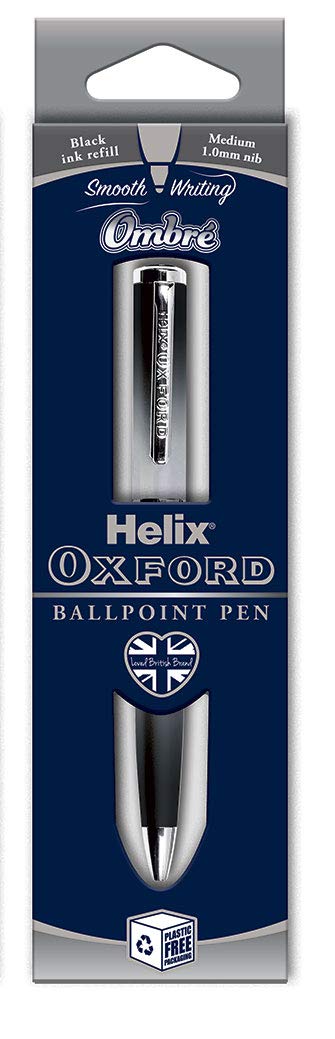 Helix Oxford Ombre Premium Ballpoint Pen - Black (Black Ink) Ombré Black, 209800