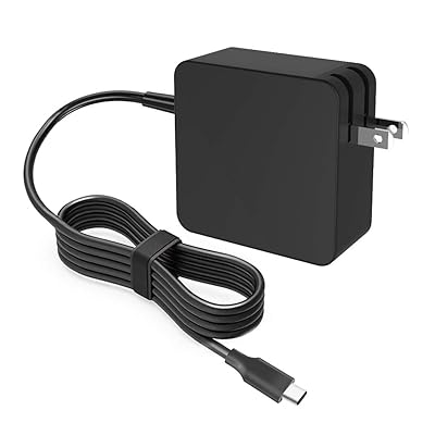 65W USB C PD Charger Fit for HP Spectre x360 13 13-ac013dx EliteBook x360 1030 G3 1040 G6 Elite x2 1012 G1 1013 G3 HP Pro x2 612 G2 with Type C Laptop AC Adapter Power Supply Cord