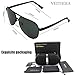 VEITHDIA 3152 High Grade Classic Polarized Aviator Sunglasses 100% UV Protection (Black)