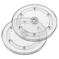 Jersvims 2Pcs 4 Inch Acrylic Turntable
