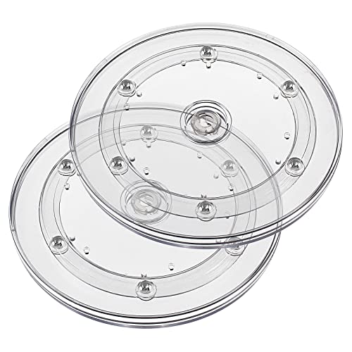 Jersvims 2Pcs 4 Inch Acrylic Turntable