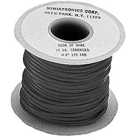 100' Stranded Wire 18 Gauge, Black