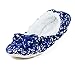 Snoozies Women's Lightweight Tweed Ballet with Bow Slipper Socks