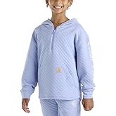 Carhartt Kid's CA7108 Long-Sleeve Quilted Jersey Half Zip Sweatshirt - Girls