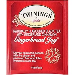 Twinings Gingerbread Joy Black Tea, 20 Count Pack