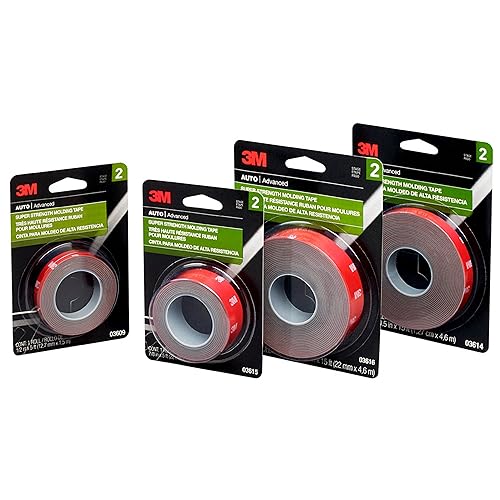 3M SuperStrength Molding Tape, 7/8 in x 15 ft, High Strength Double