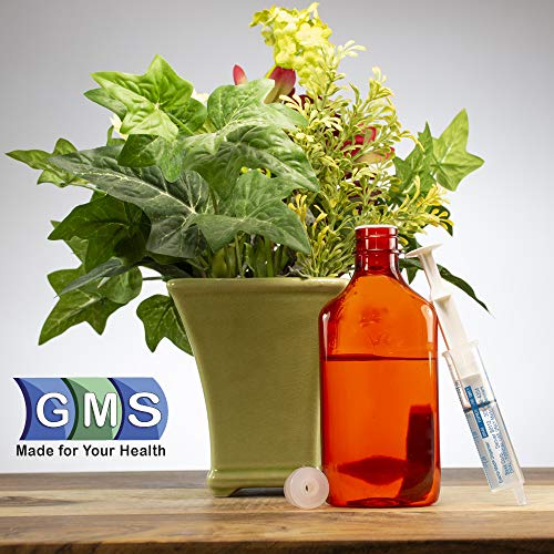 GMS Press in Bottle Adapter Plug for Oral Medication Syringes and Liquid Medication - Reusable BPA Free Plastic - Small Adapters Fit 22mm Bottle Circumference (50 Count)