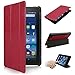 2015 New Fire 7'' Case - Premium Leather Folio Stand Case Cover for Amazon New Fire 7'' Tablet 2015 Version Tablet Only (red)
