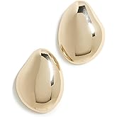 SHASHI Women's Madrid Large Stud Earrings, Gold, One Size
