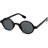VANLINKER Round Polarized Sunglasses for Men Women Hippie Costume Sun Glasses 90s Circle VL9699