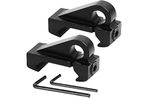 2Pcs Sling Attachment W 20mm Weaver Strap Buckle Picatinny Swivel Hook Rail Adapter Pack of 2