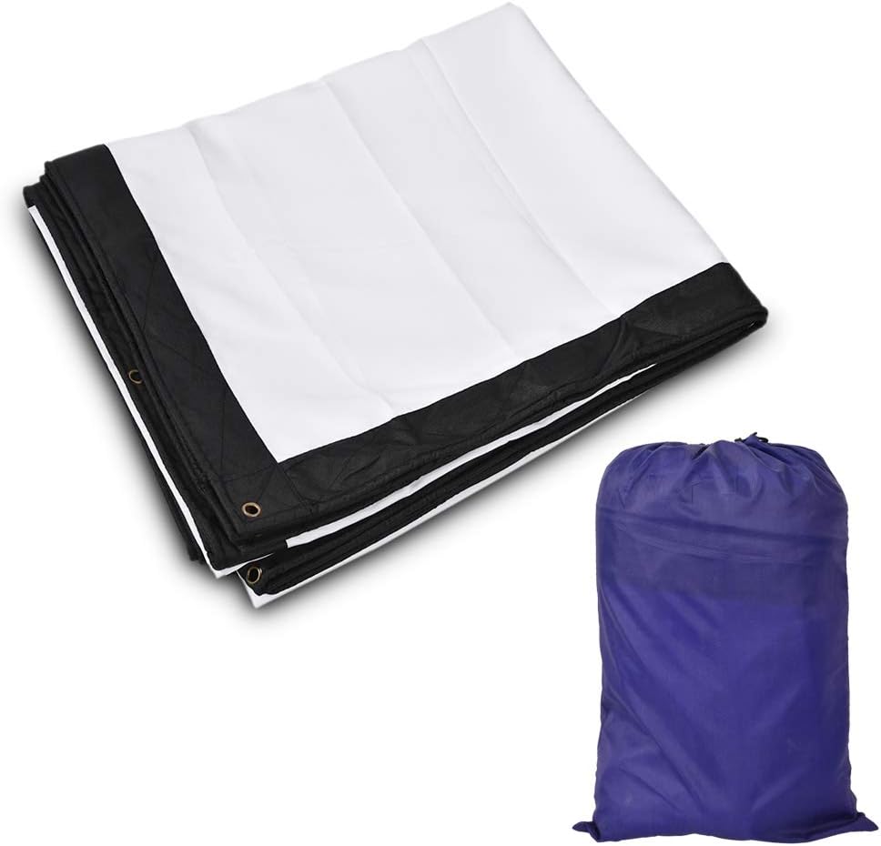 Dpofirs Film Projection Screen, Projector Screen 200 Inch 16: 9 Super Projection Screen, Portable Projector Screen, Wall Mount Outdoor Film Movie Projector Screen for School and Outdoor: Electronics