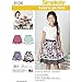 Simplicity 8106 Easy to Sew Girl's Layered Skirt Sewing Pattern, Size 8-16