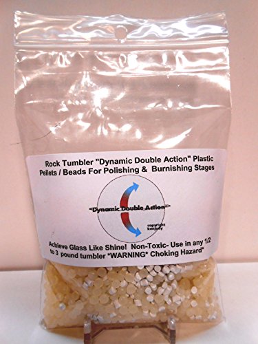Rock Tumbler Dynamic Double Action Plastic Pellets / Beads Used For Final Polishing & Burnishing Stages