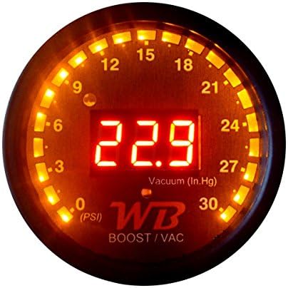 APSX B2 Digital Vacuum/Boost Display Gauge (Red)