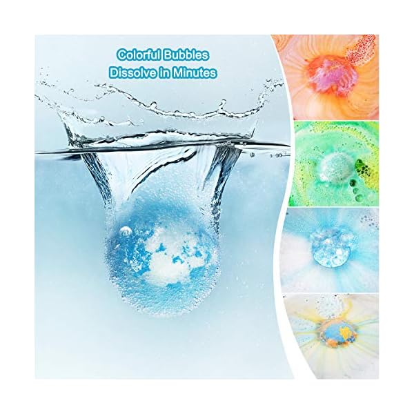 Panspace-Bath-Bombs-Gift-Set-for-Kids-6-Natural-Kids-Bath-Bombs-with-Surprise-Toy-Inside-Handmade-Spa-Fizzies-Bath-Bombs-for-Girls-with-Unicorn-Jewellery-Birthday-Christmas-Gifts-for-Kids-Girls Panspace Bath Bombs Gift Set for Kids, 6 Natural Kids Bath Bombs with Surprise Toy Inside, Handmade Spa Fizzies Bath…