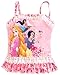 Disney Store Little Girls' Disney Princesses Glitter Accents Deluxe Swimsuit