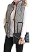 Merokeety Womens Slim Fall Quilted Herringbone Puffer Vest with Zipper XS Black/White