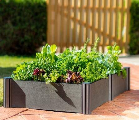 Watex Urban Farming WX036 Double Raised Garden Bed Kit,Micro Irrigation kit included, 2-Bed, Grey (Renewed)