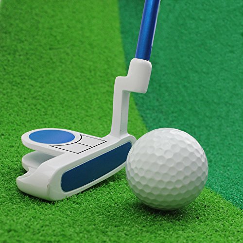 Kofull Kid Golf Putter Durable Zinc-alloy Putter 24inch Head Right-hand Beautiful Colors Youth Golf Putter for Golf Beginner (blue)