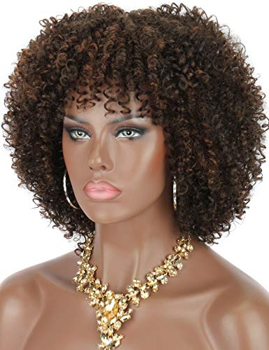 Kalyss-8-Short-Kinky-Curly-Wigs-for-Women-Brown-Highlights-Premium-Synthetic-Afro-Wigs-with-Hair-Bangs-Natural-Curls-Wigs-for-WomenBouncy-Full-and-Natural-Looking-150-Density