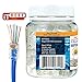 ITBEBE 50 Pieces RJ45 Cat6 Pass Through Connectors - Gold Plated Transparent Passthrough Ethernet Insert Crimp Connector UTP Network Plug for 24 AWG Cables