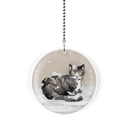 Asian Style Winter Cat Fan Light Pull Amazon Com