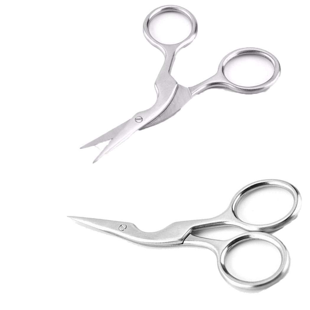 Idomeo Stainless Steel Craft Scissors For Eyebrow Eyelash Extensions Makeup Tools Eyebrow Trimmers