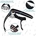 Guitar Capo, Premium Zinc Metal Capo For Acoustic Guitar and Electric Guitar, Banjo,Mandolin, Ukulele Capo, Black