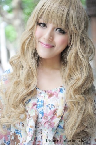 TEEMI-Blonde Wigs For Women Ash Blonde Wigs Synthetic Hair Long Wave Platinum Blonde Wigs Heat Resistant Hair