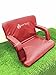 Soft Touch Extra Wide Stadium Seats for Bleachers | Stadium Chairs for Bleachers with Back Support | Bleacher Seats with Backs and Cushion … (Aurora Red)