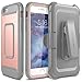 YOUMAKER iPhone 6S Plus Case, Full-Body Rugged Heavy Duty Protection Case for Apple iPhone 6S Plus (2015) 5.5 inch/iPhone 6 Plus (2014) with Built-in Screen Protector - Rose Gold/Gray