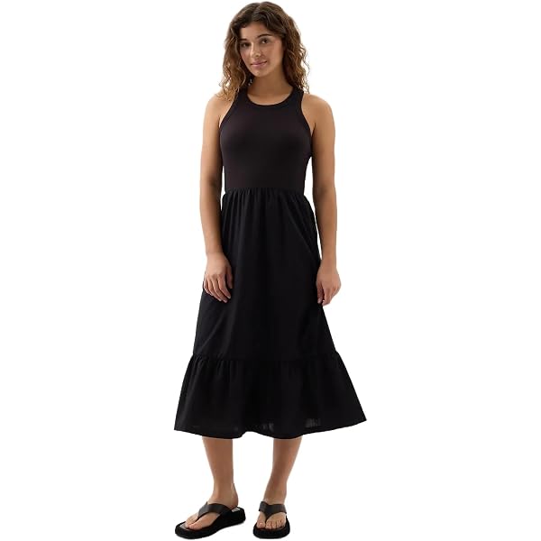 sachin and babi light blue dress GAP Mixed Media Off-Shoulder Midi Dress