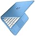 HP Stream 11 11.6 inch Flagship High Performance Laptop (Intel Celeron N3050 1.6GHz, 4GB RAM, 32GB Solid State Drive, Windows 10 Home) Blue (Renewed)