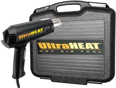Steinel 120 V Ultra Heat Gun SV 800 with Case - 1300 W Heating tool with with Variable Temperature Control, 2 Stage Air Control Hot Air Blower, Thermofuse for Safety, Hand Tool with Impact Resistant Housing and Industrial Grade Cord, 34102