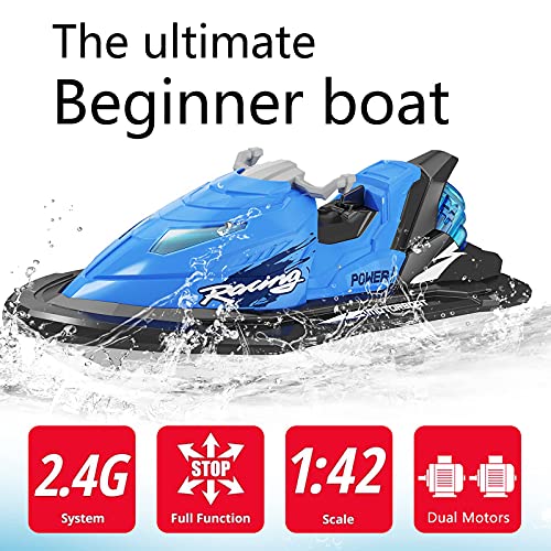 IOKUKI RC Boats for Kids & Adults, Remote Control Boat for Pools
