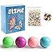 Toysoph Premium Fluffy Slime Kit – 7 Oz Stress Relief Faint-Candy Scent Sludge – Blue Pink Purple Green