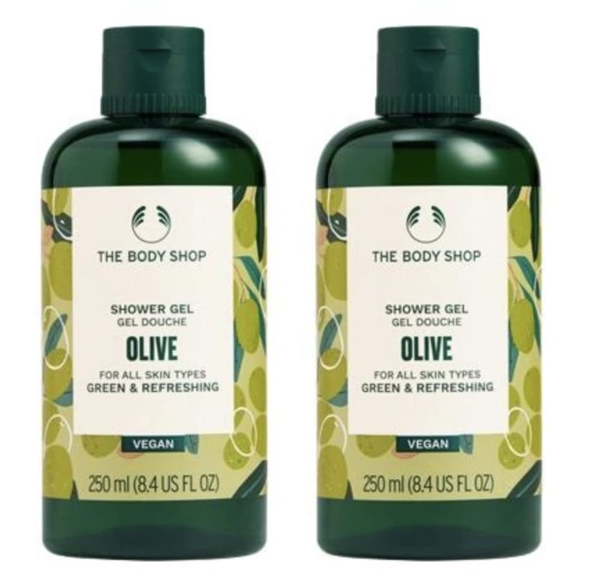 The Body Shop Vegan Olive Shower Gel 250ml x2 (Twin Pack)
