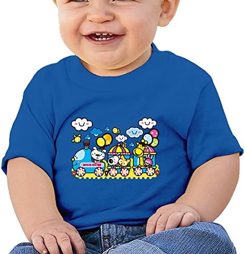 Teroplm Funny Animals Baby-tshirt RoyalBlue [Size12 Months