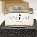Wax and Oils Soy Wax Aromatherapy Scented Candles (Vanilla) 8 Ounces. Single