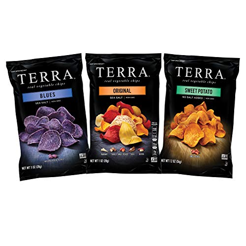 Terra Chips Snack Size Variety Pack, Original, Blues and Sweet Potato