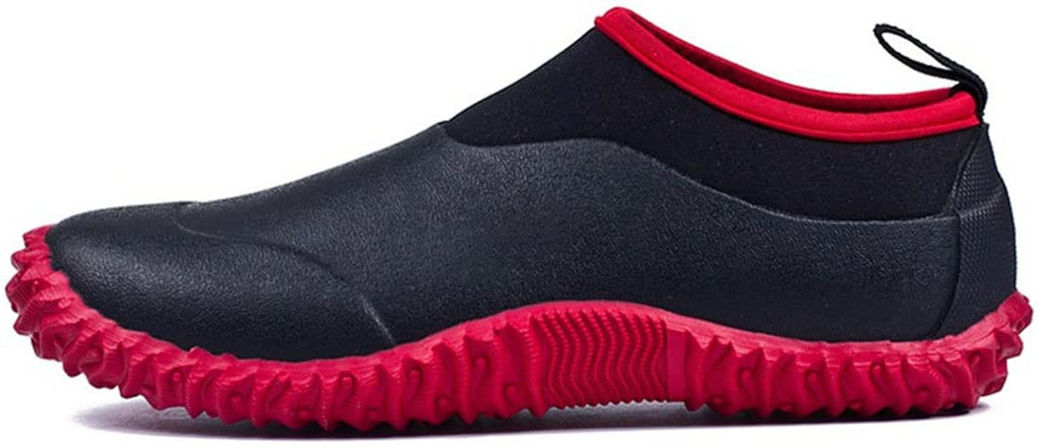 Photo 1 of TENGTA Unisex Waterproof Garden Shoes Womens Rain Boots Mens Car Wash Footwear Red 5